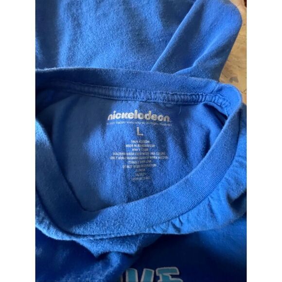 Nickelodeon Mens Blue I Love the 90s Graphic Short Sleeve T-Shirt Size Large - Picture 6 of 6